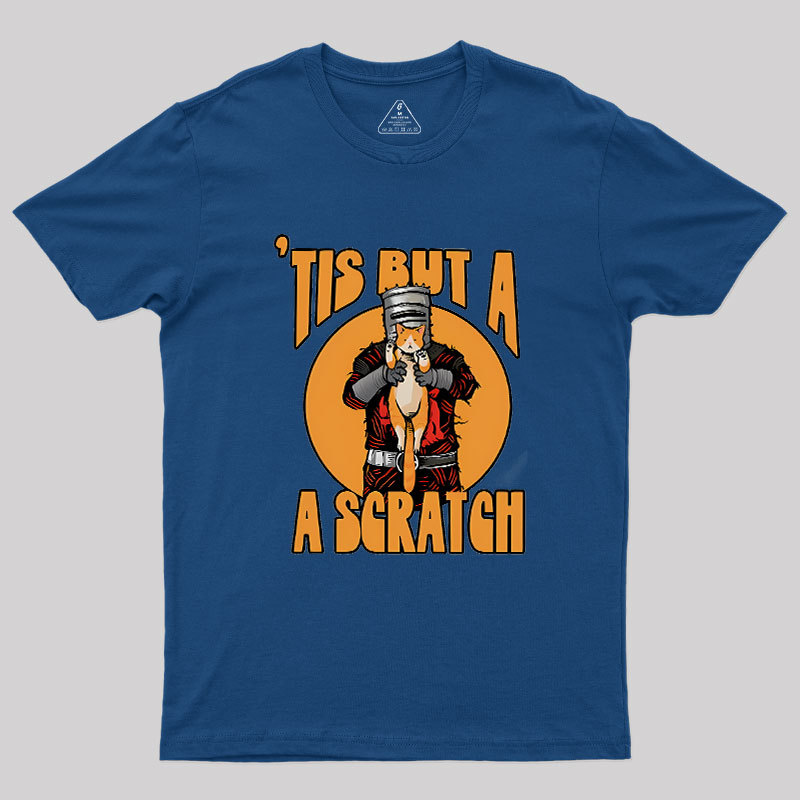 Tis But A Scratch The Black Knight Vs Cat Knight & Kitt Geek T-Shirt