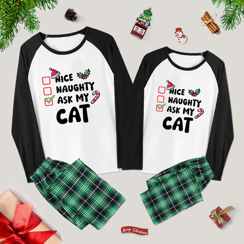 Ask My Cat Couple Pajama Set