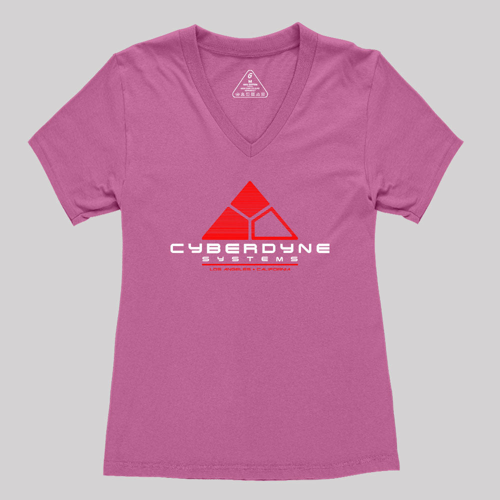 Cyberdyne Systems Women's V-Neck T-shirt