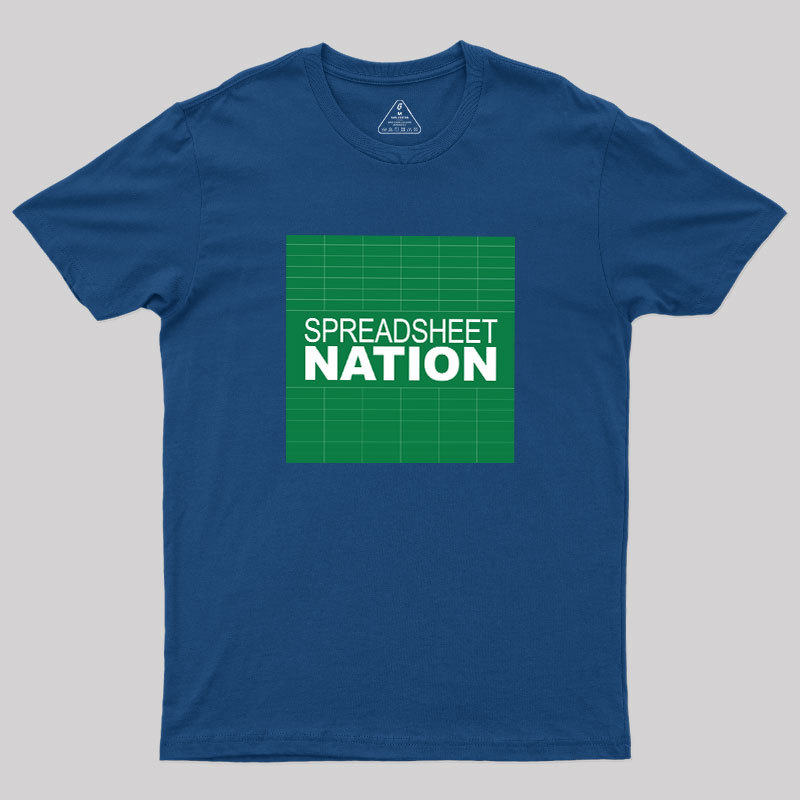 Spreadsheet Nation Geek T-Shirt