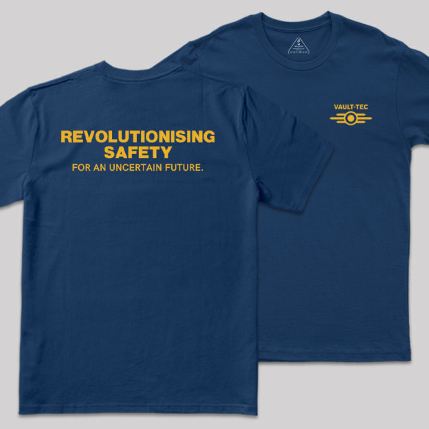 Vault Tec Front and Back Printed Geek T-Shirt