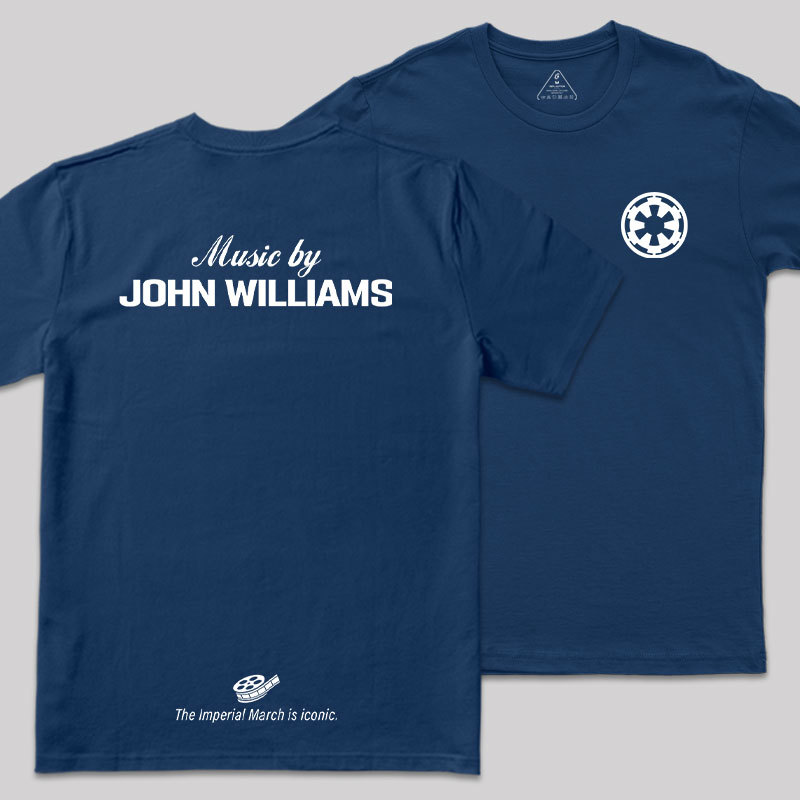 Music By John Williams Front and Back Printed Geek T-Shirt
