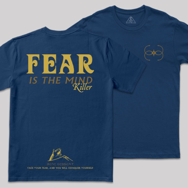 Fear Front and Back Printed Geek T-Shirt