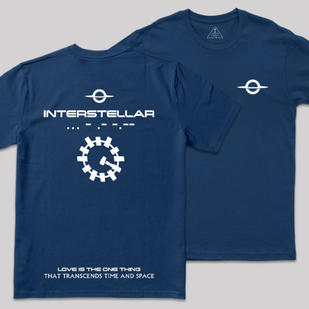 Interstellar Front and Back Printed Geek T-Shirt