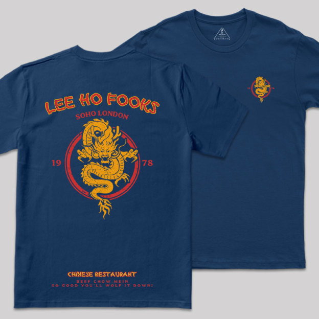 Lee Ho Fooks Vintage Front and Back Printing Geek T-Shirt