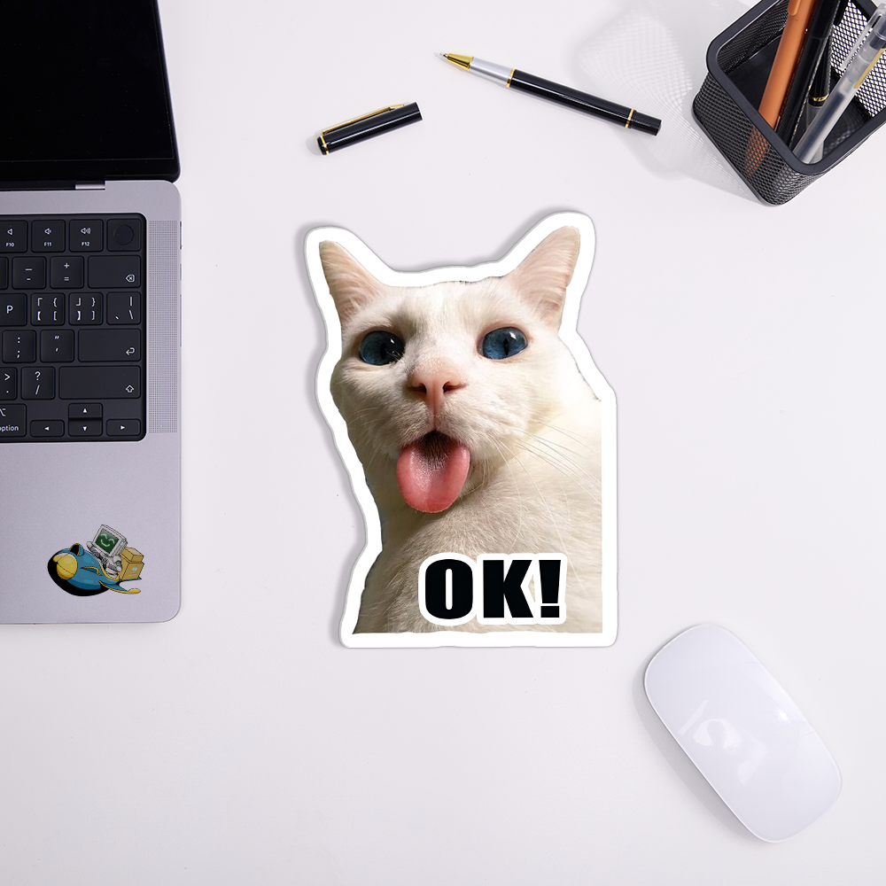 OK Cat Funny Novelty Mouse Pad