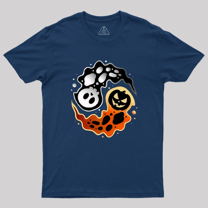 Ying Yang Halloween Geek T-Shirt
