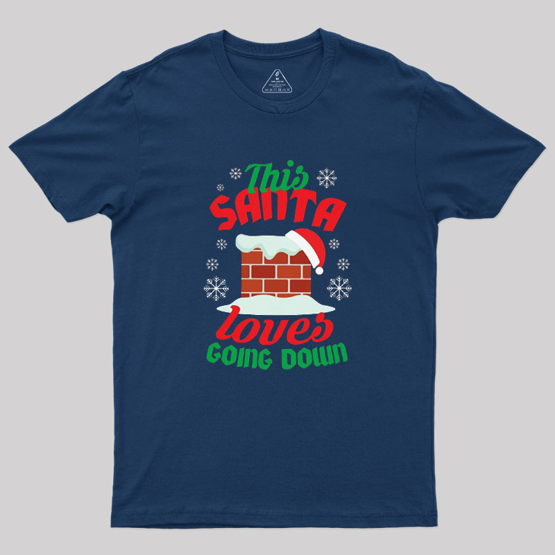 This Santa Loves Going Down Geek T-Shirt