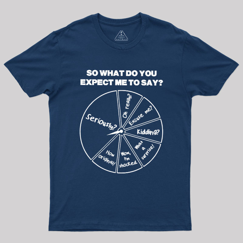 What Do You Expect Me To Say Geek T-Shirt