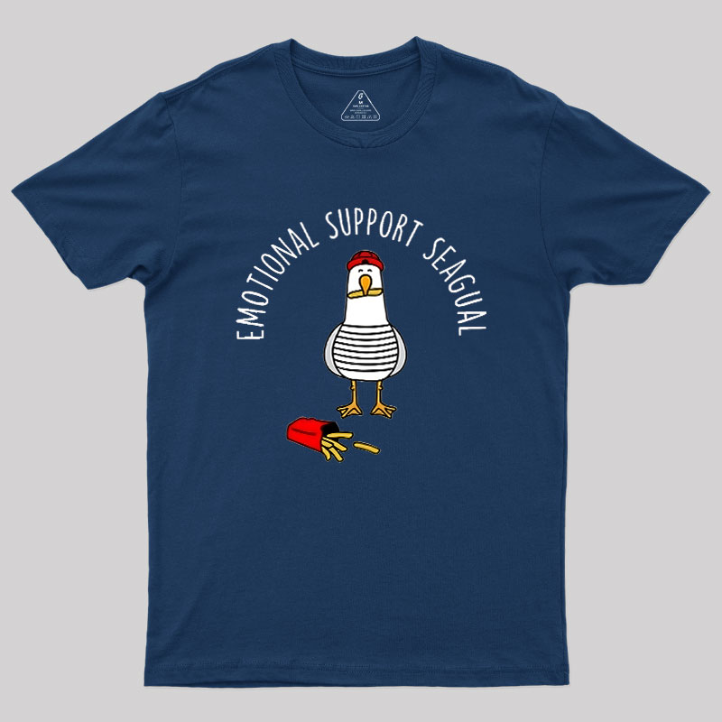 EMOTIONAL SUPPORT SEAGULL Geek T-Shirt