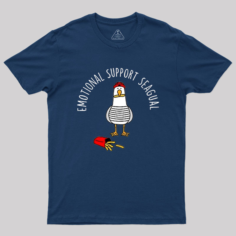 EMOTIONAL SUPPORT SEAGULL Geek T-Shirt