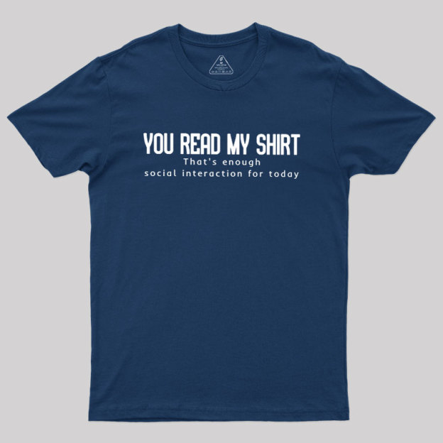 Social Interaction Geek T-Shirt
