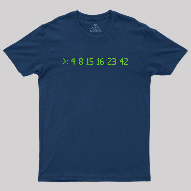 Lost Numbers Sci-fi Geek T-Shirt