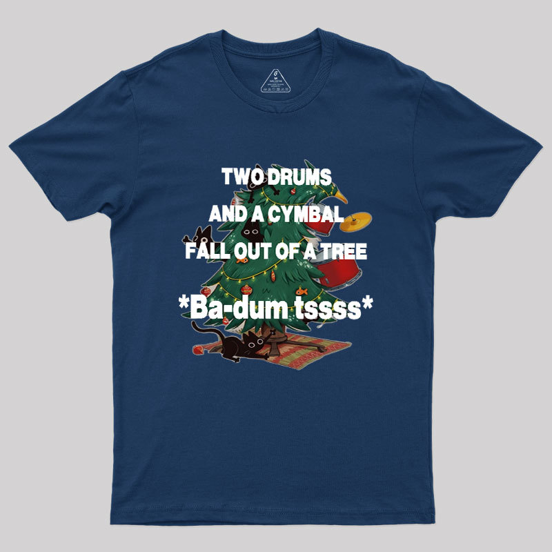 Badum tssss Humour Christmas Geek T-Shirt