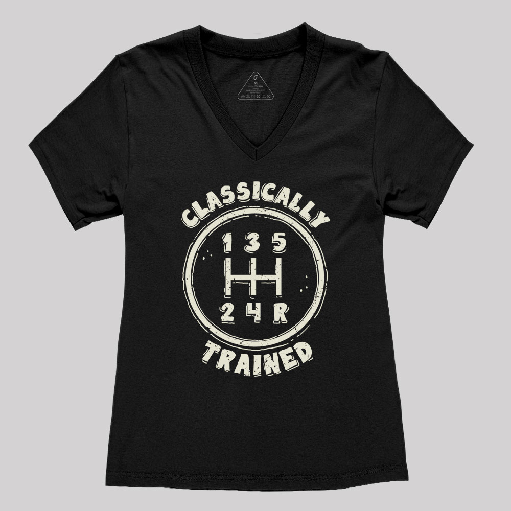 Classically Trained Geek Women's V-Neck T-shirt