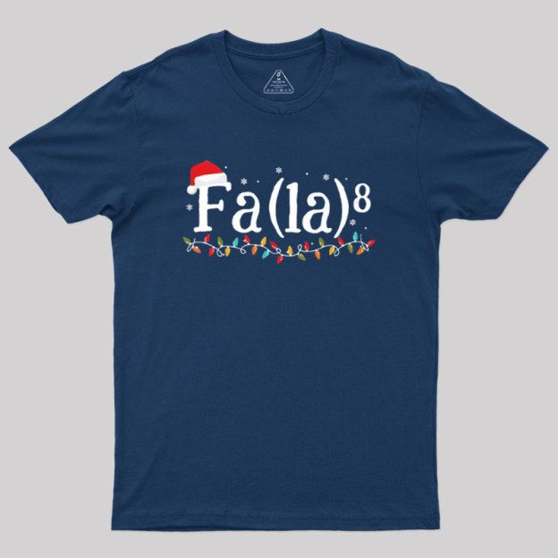 Math Nerd Christmas Fa la la la Geek T-Shirt