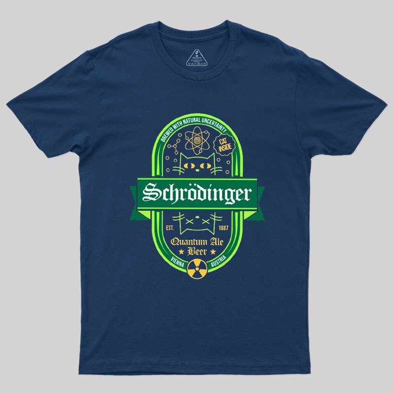 Schrodinger Quantum Ale Beer Geek T-Shirt