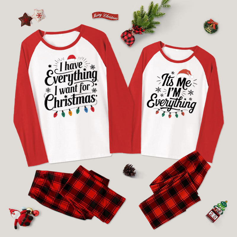 I Have Everything I Want For Christmas Couple Pajama Sets