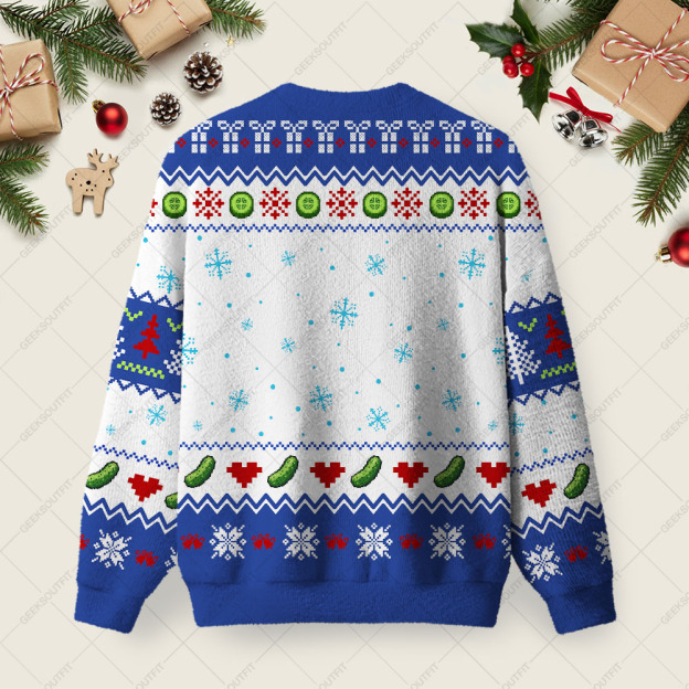 Got Any Christmas Pickles Ugly Christmas Fuzzy Fleece Sweatshirt