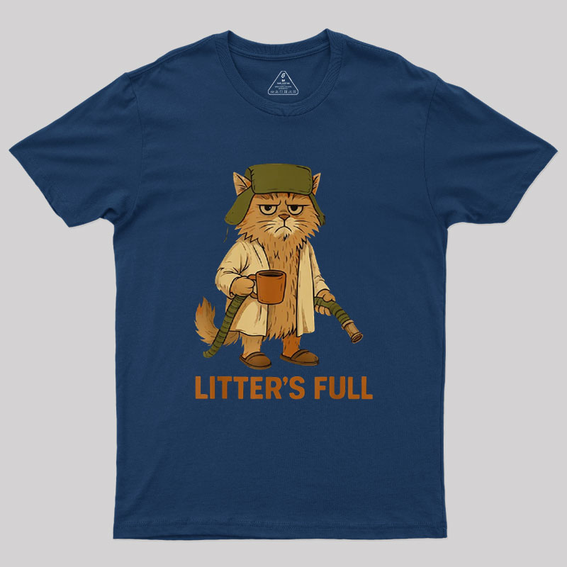 Litters Full Funny Cat Lovers Christmas Xmas Geek T-Shirt
