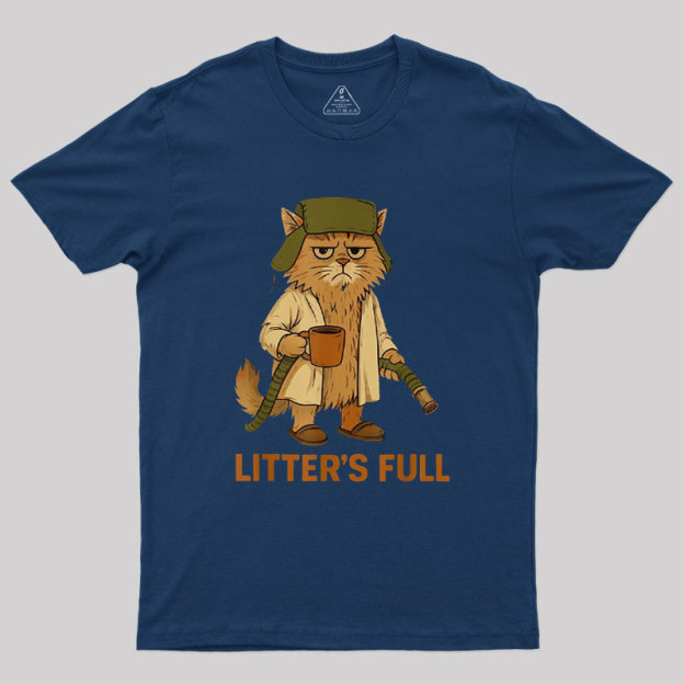 Litters Full Funny Cat Lovers Christmas Xmas Geek T-Shirt