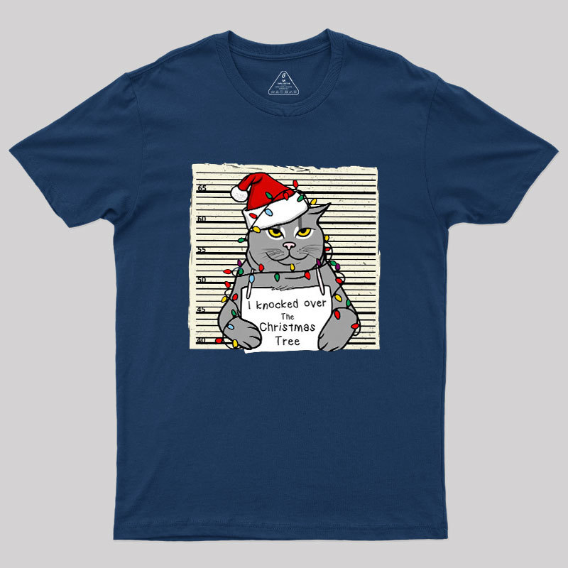 Christmas Cat Geek T-Shirt