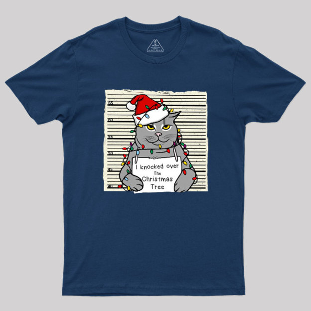 Christmas Cat Geek T-Shirt