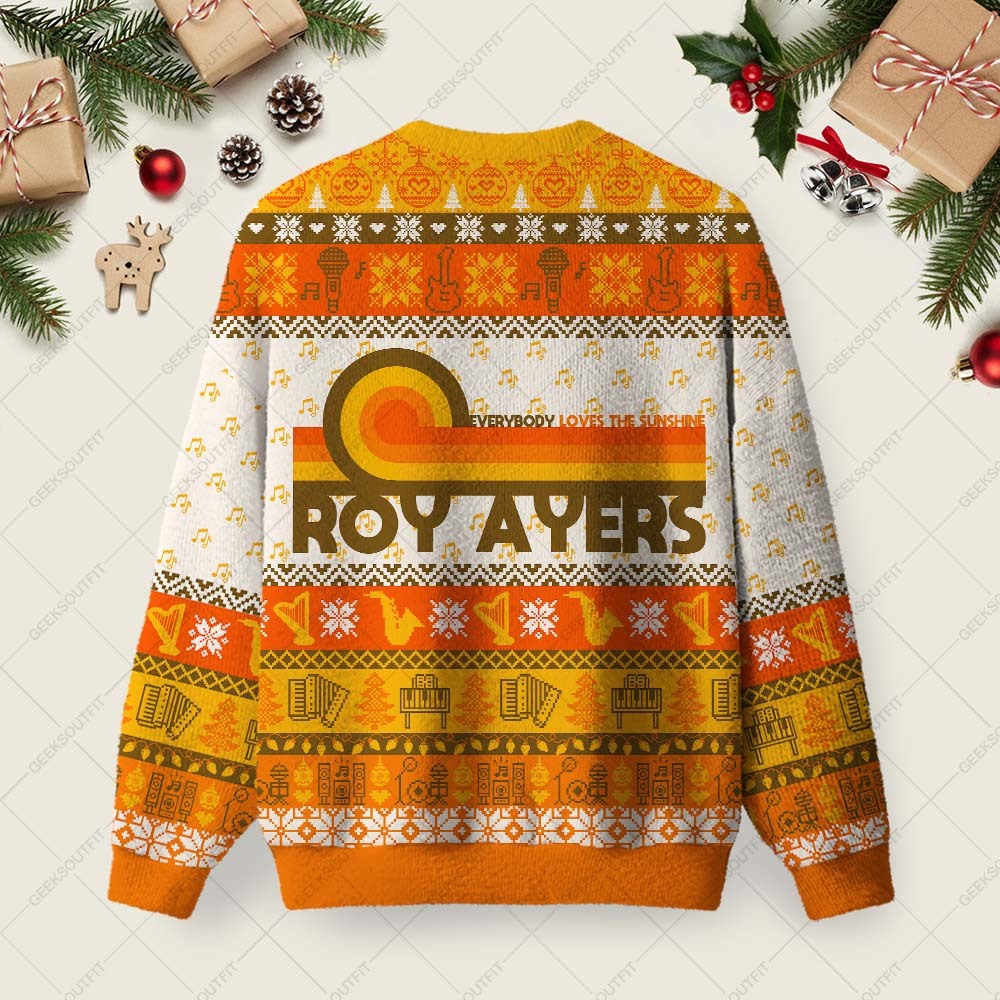 Roy Ayers Ugly Christmas Fuzzy Fleece Sweatshirt