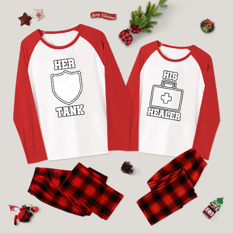 Her Tank His Healer Couple Pajama Sets