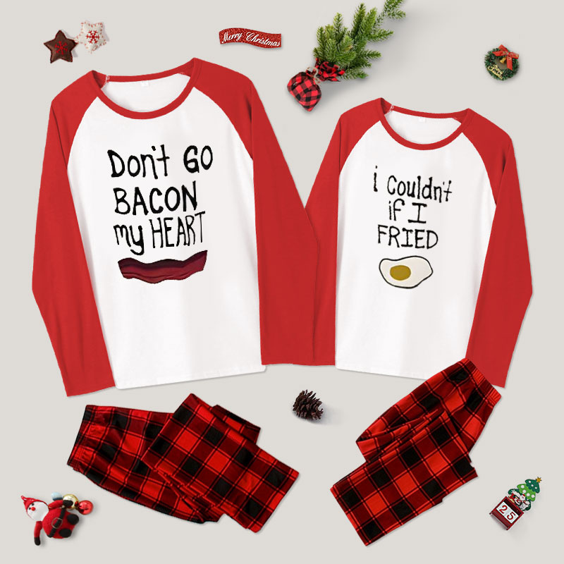Bacon and Eggs Couple Pajama Sets