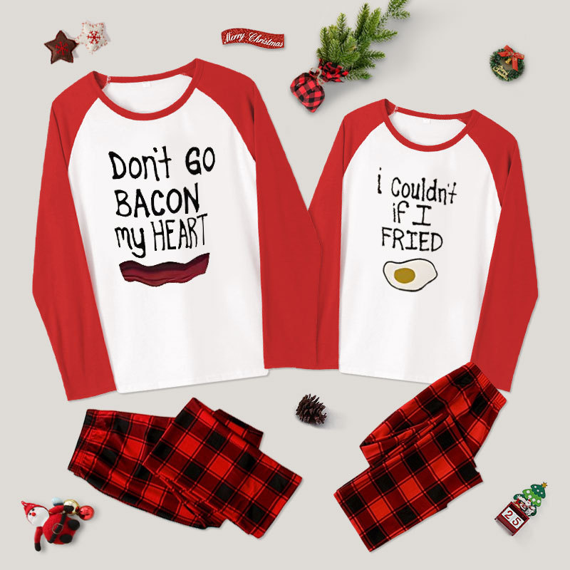 Bacon and Eggs Couple Pajama Sets