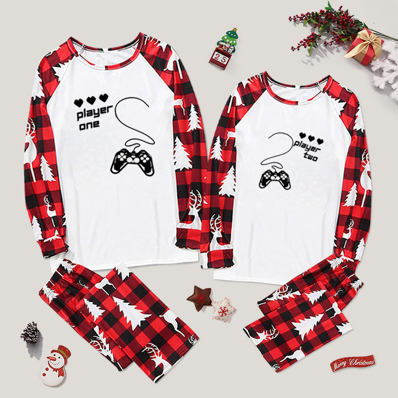 Gamer Valentines Couple Pajama Sets