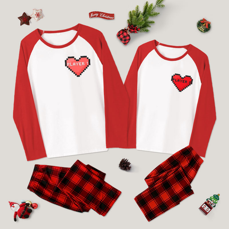 Player 1 & Player 2 Couple Pajama Sets