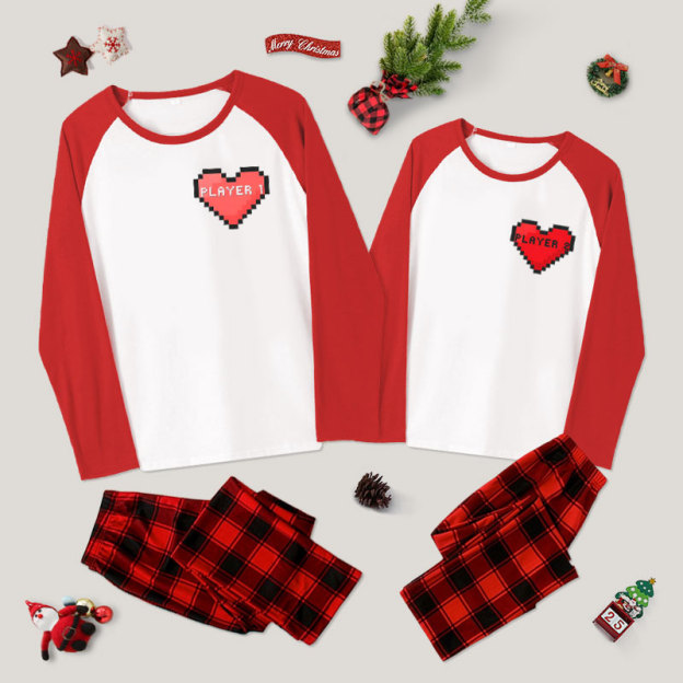 Player 1 & Player 2 Couple Pajama Sets