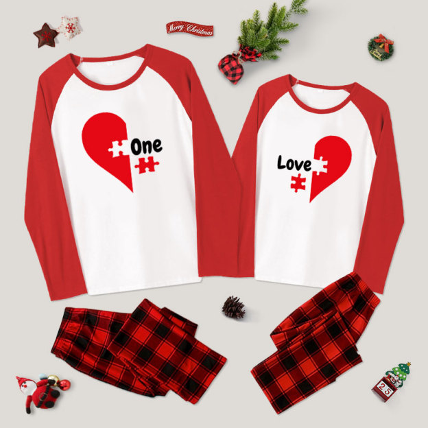One Love Couple Pajama Sets
