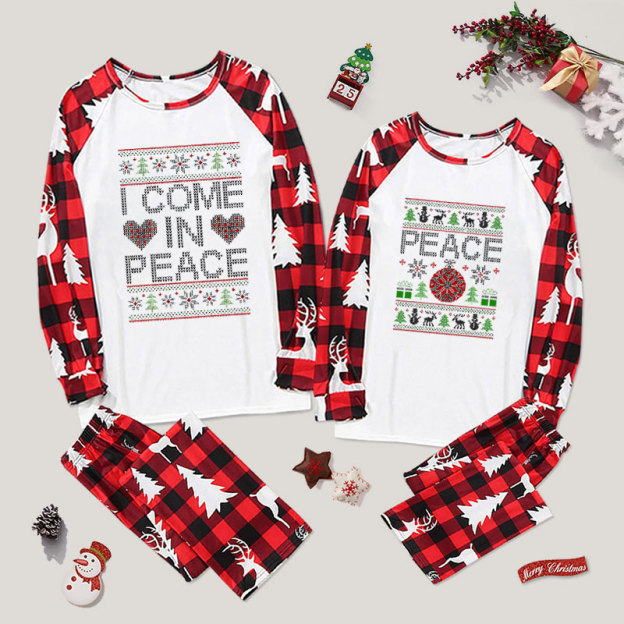 I Come In Peace Couple Pajama Sets
