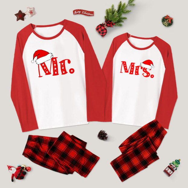 Couple "Mr" Claus Couple Pajama Sets