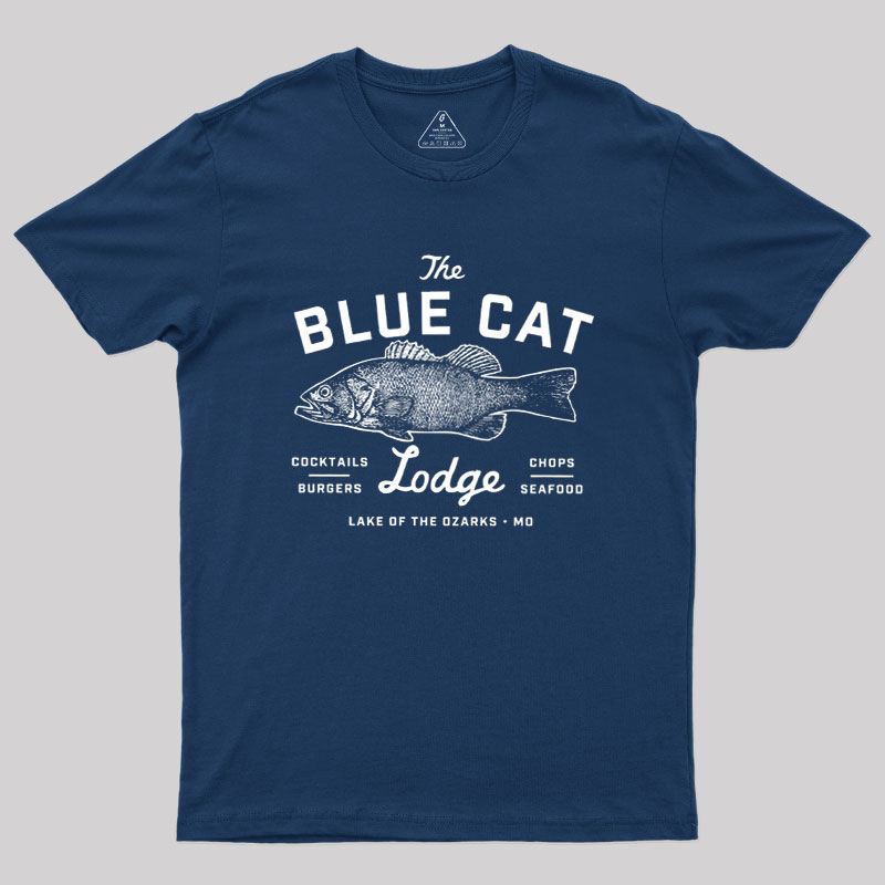 Ozark Blue Cat Lodge Missouri Geek T-Shirt