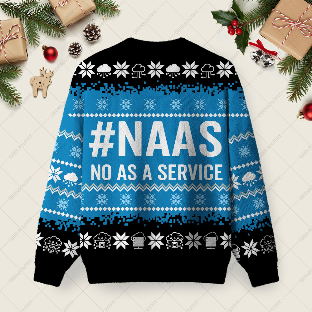 NAAS Ugly Christmas Fuzzy Fleece Sweatshirt