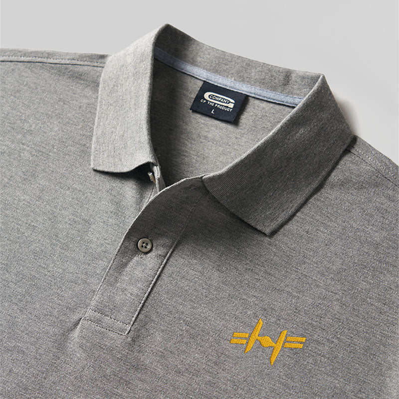 Twin Ion Engine Geek Embroidered Polo Shirts