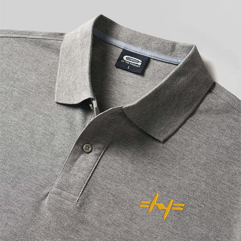 Twin Ion Engine Geek Embroidered Polo Shirts