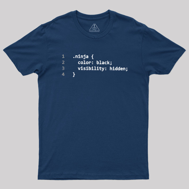 CSS Coding Ninja Geek T-Shirt