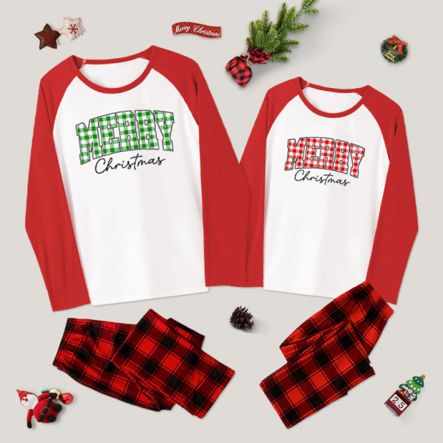 Matching Family Xmas Couple Pajama Sets