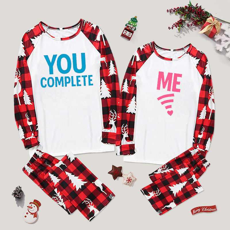 You Complete Me Couple Pajama Sets