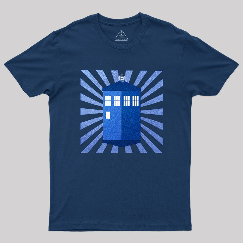 TARDIS Stained Glass Geek T-Shirt