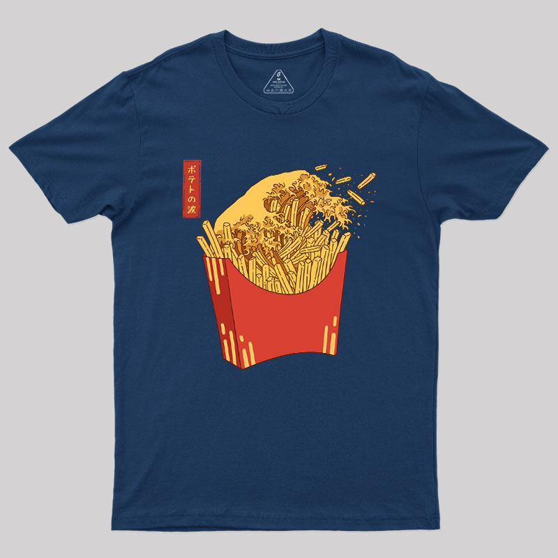 Fries Tsunami Geek T-Shirt
