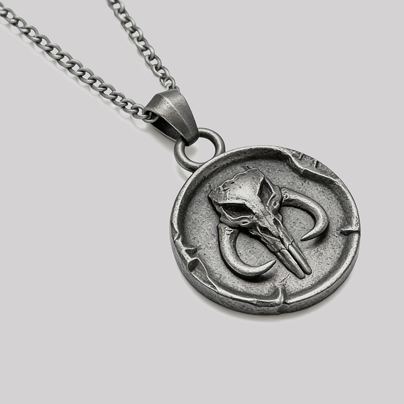 Mythic Skull Geek Sculptural Necklace