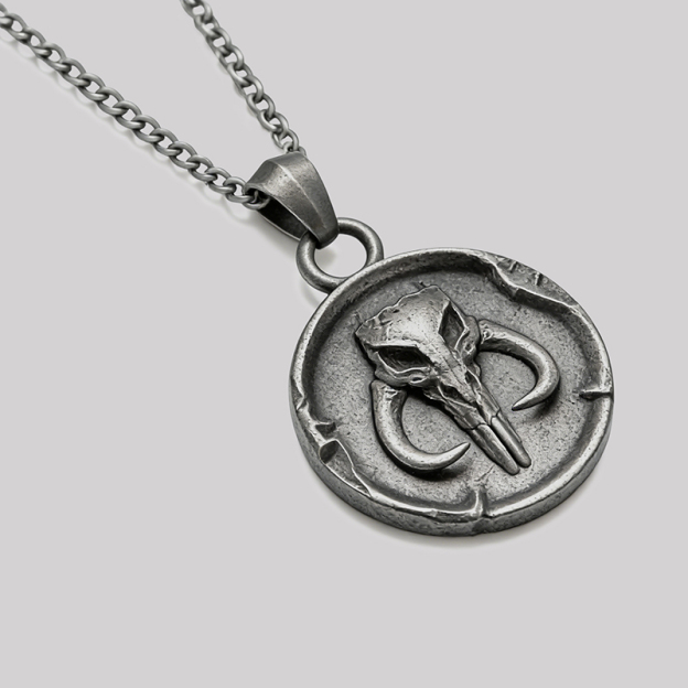 Mythic Skull Geek Sculptural Necklace