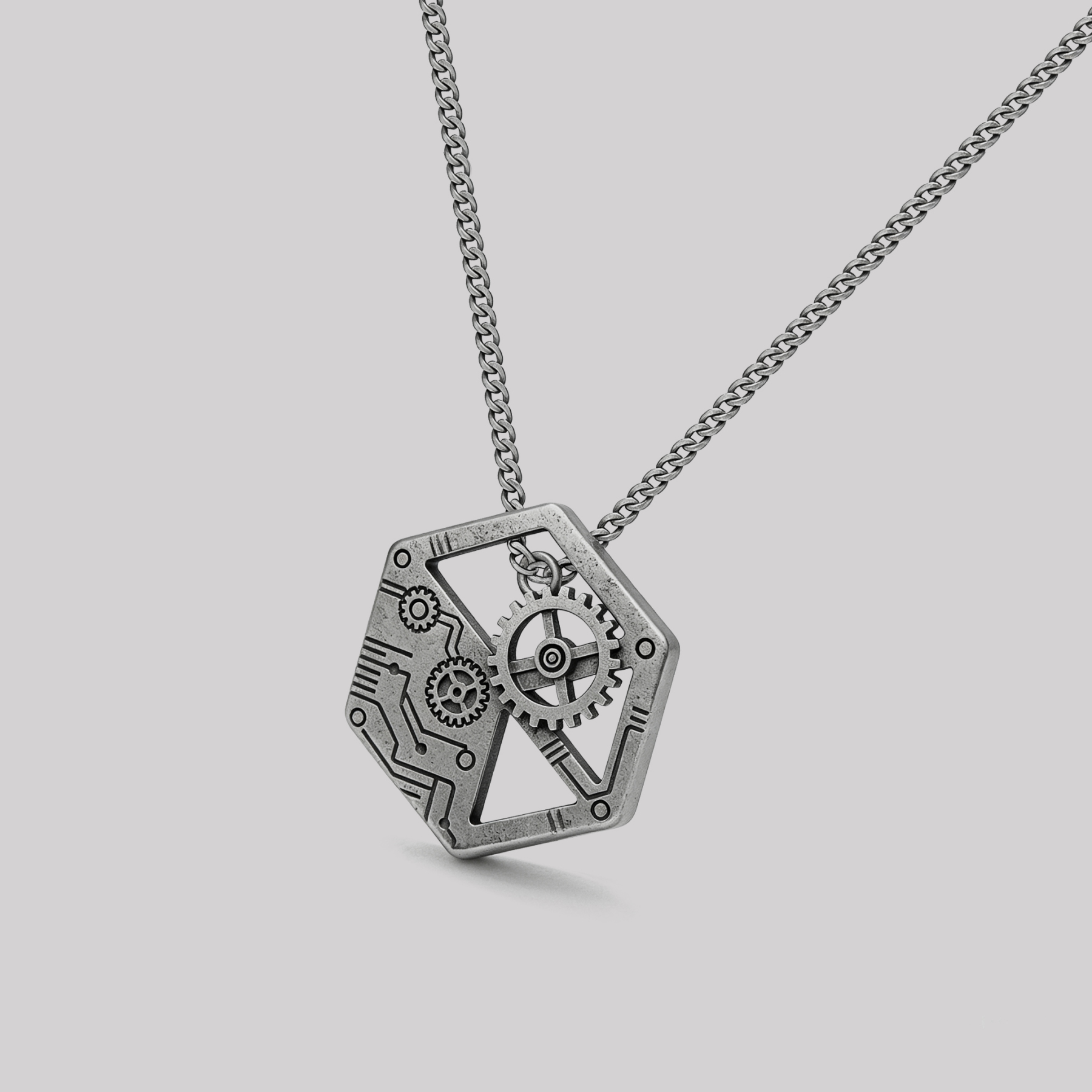 Logic Machine Geek Sculptural Necklace