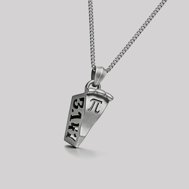 Cake Pi Geek Sculptural Necklace